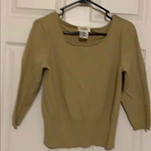 Talbots blouse in camel